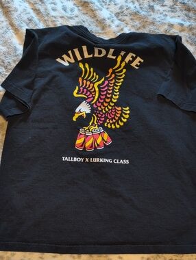 Tallboy x Lurking Class Men's Black 'Wildlife' Graphic Tee